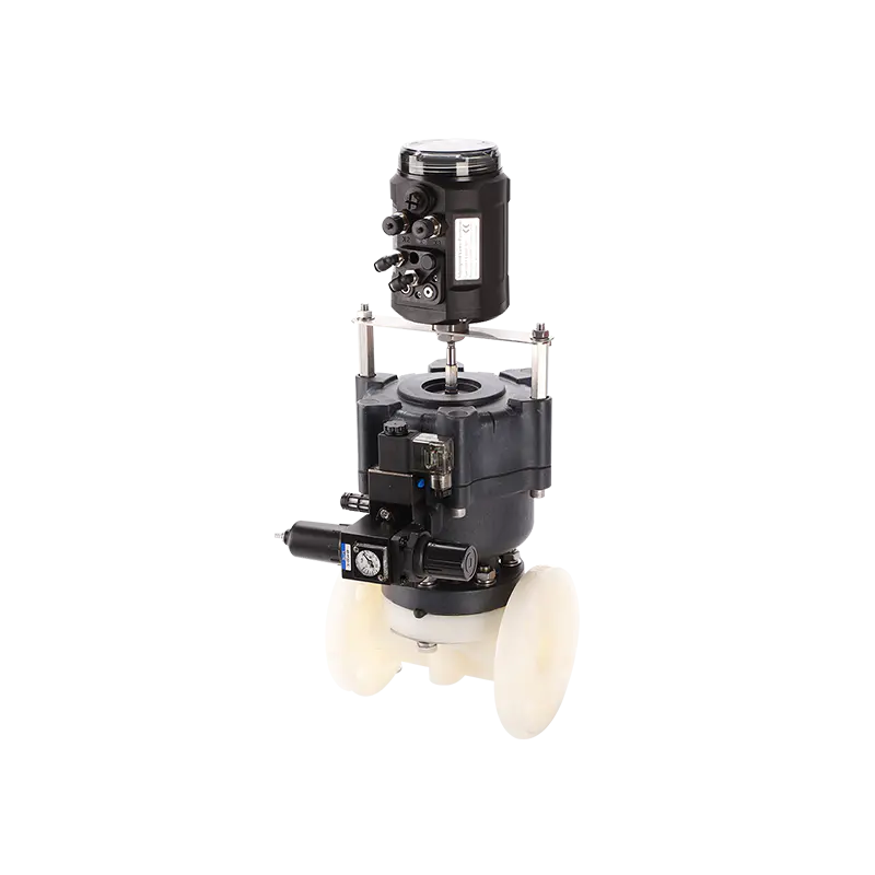 Pneumatica Flanged Diaphragma Valvae-Plastic Actuator