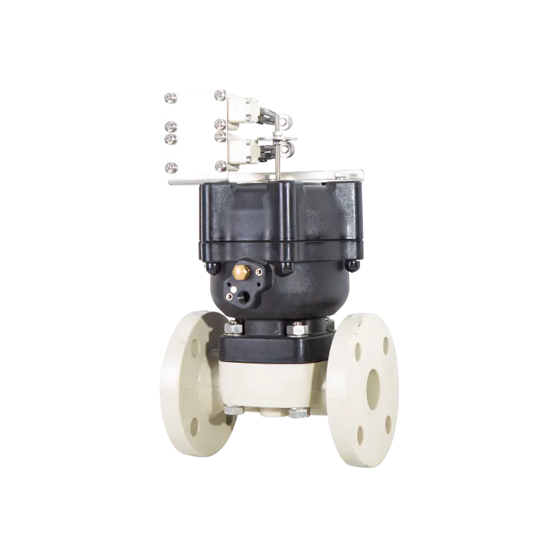 Pneumatica Flanged Diaphragma Valvae-Plastic Actuator