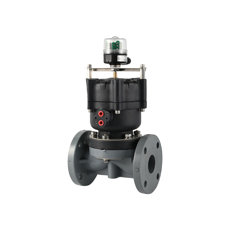Pneumatica Flanged Diaphragma Valvae-Plastic Actuator
