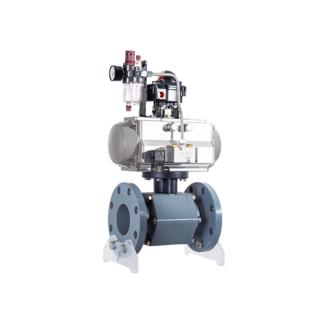 Pneumatica Tres-piece Flanged Ball Valve